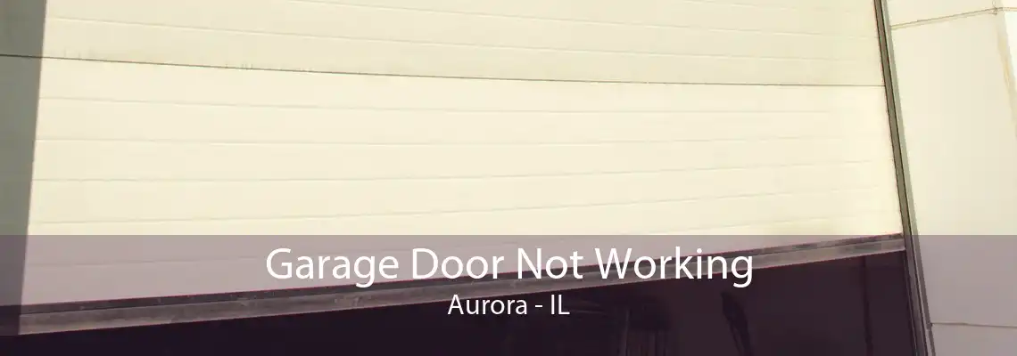 Garage Door Not Working Aurora - IL